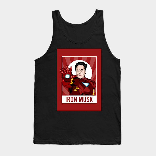 Iron Musk - Elon Musk as IronMan Tank Top by PoshFitness